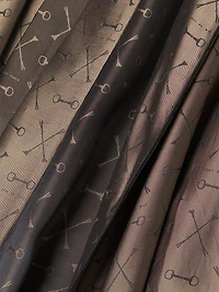 Logo Jacquard Silk-Blend Robe