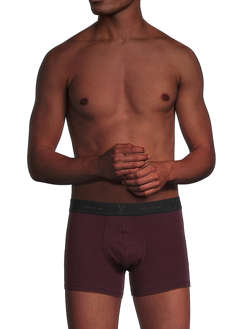 Three-Pack Logo Stretch-Cotton Boxer Set