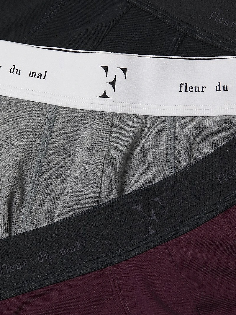 Three-Pack Logo Stretch-Cotton Boxer Set