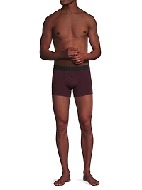 Three-Pack Logo Stretch-Cotton Boxer Set