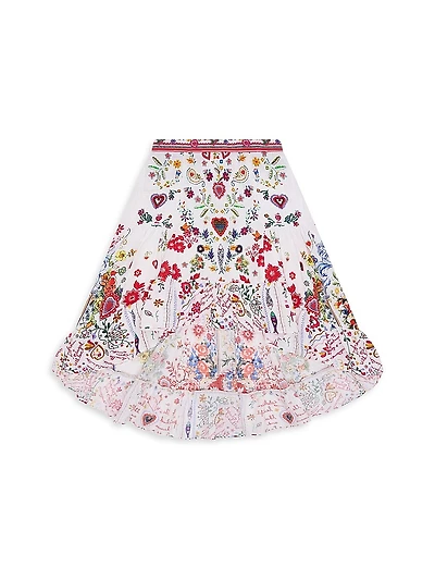 Little Girl's & Girl's Faith, Luck & Justice High-Low Skirt