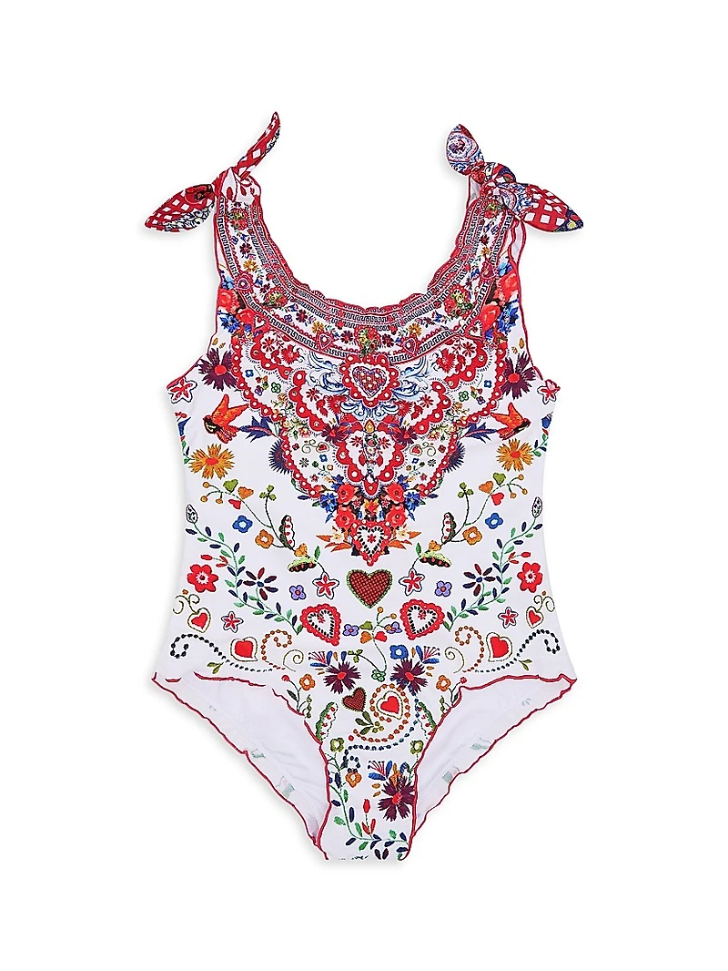 Little Girl's &Girl's Faith, Luck & Justice Kids Babylocked One-Piece Swimsuit