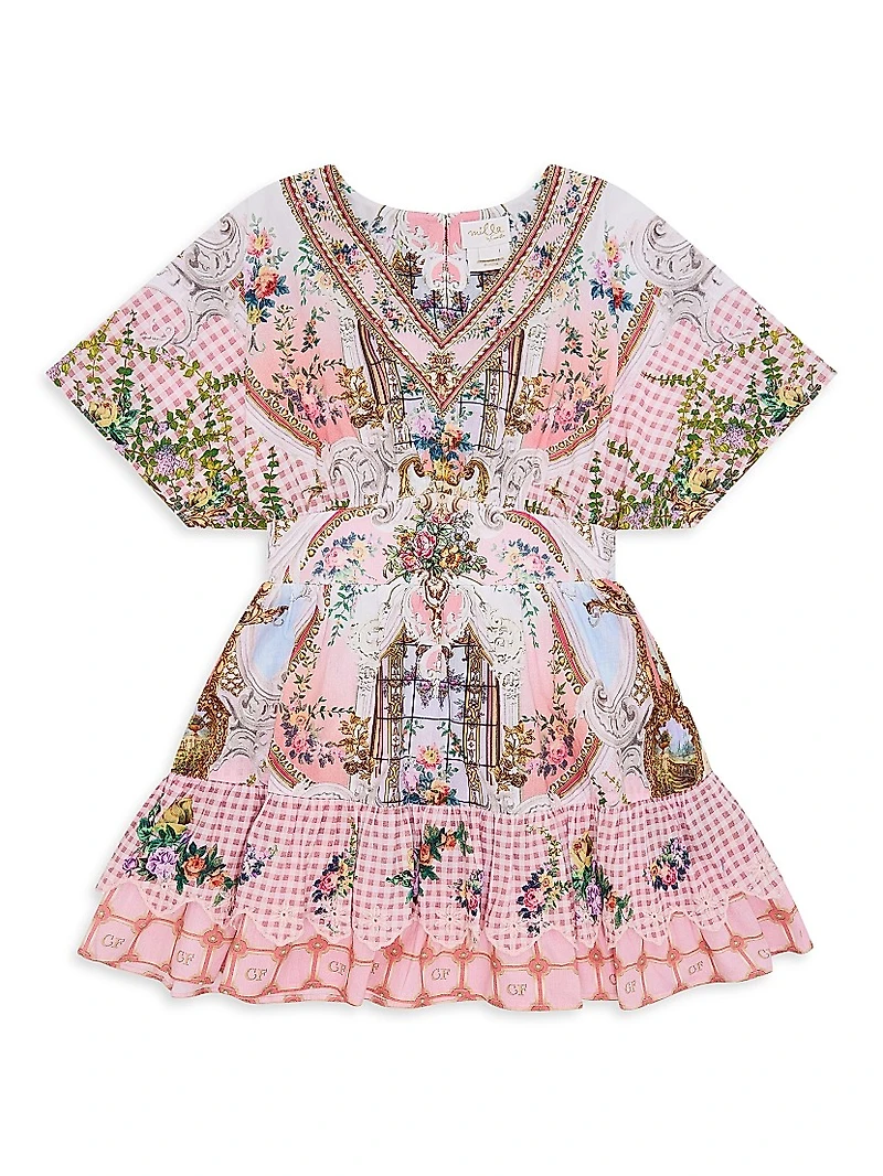 Little Girl's & Lisbon Lullaby Frill Minidress