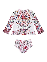 Baby Girl's Faith, Luck & Justice Rashie Set