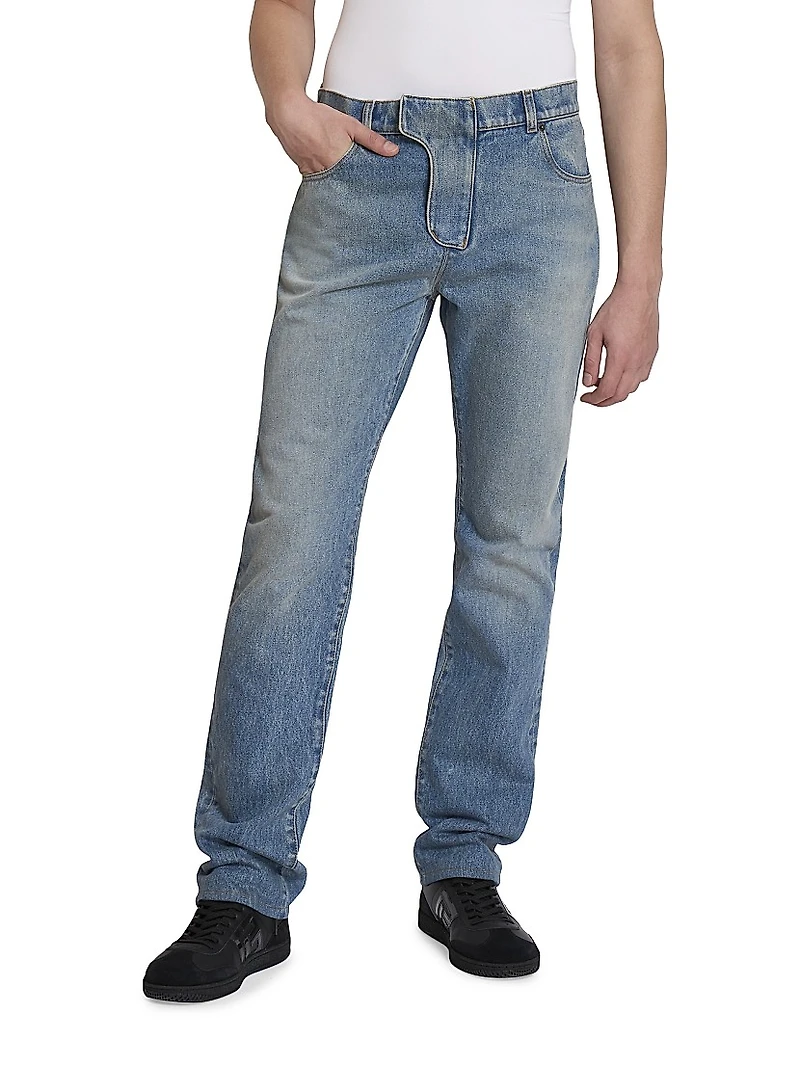 Faded Straight Jeans