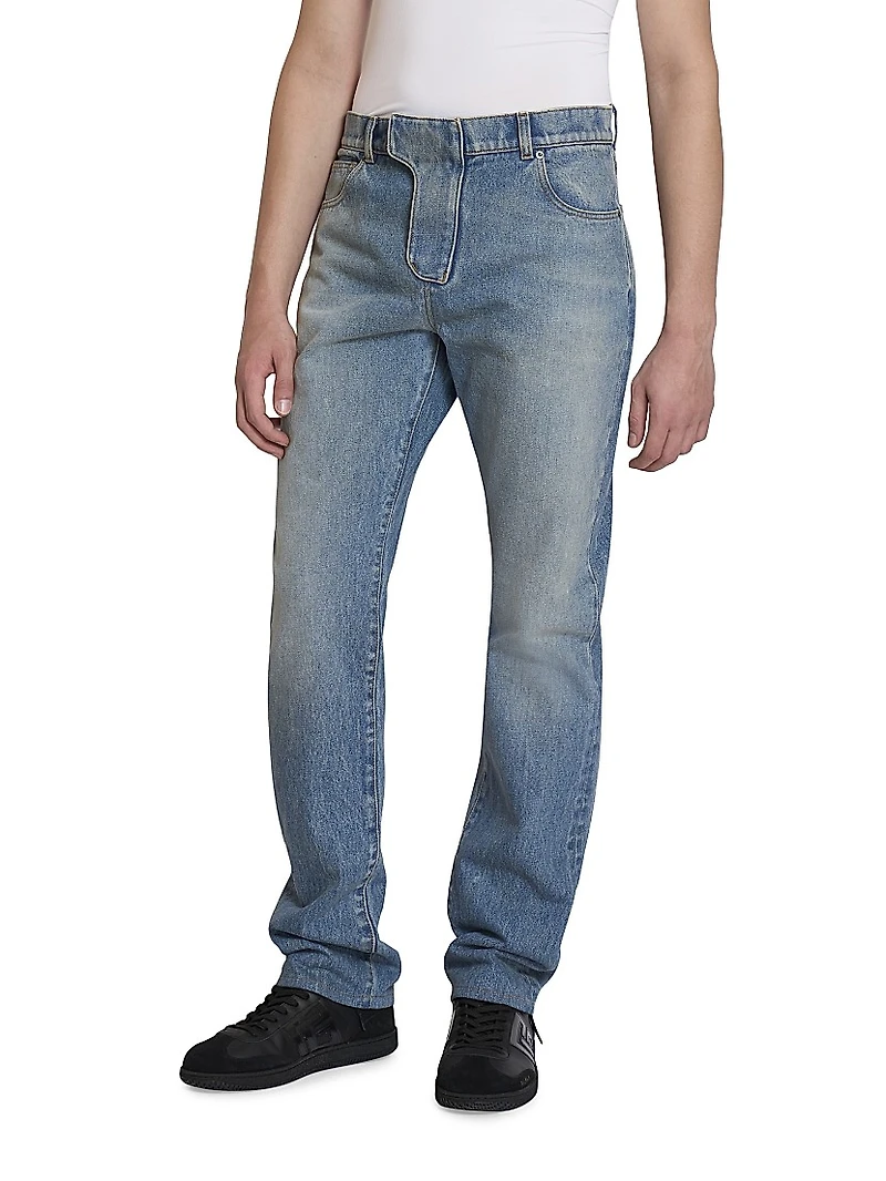 Faded Straight Jeans