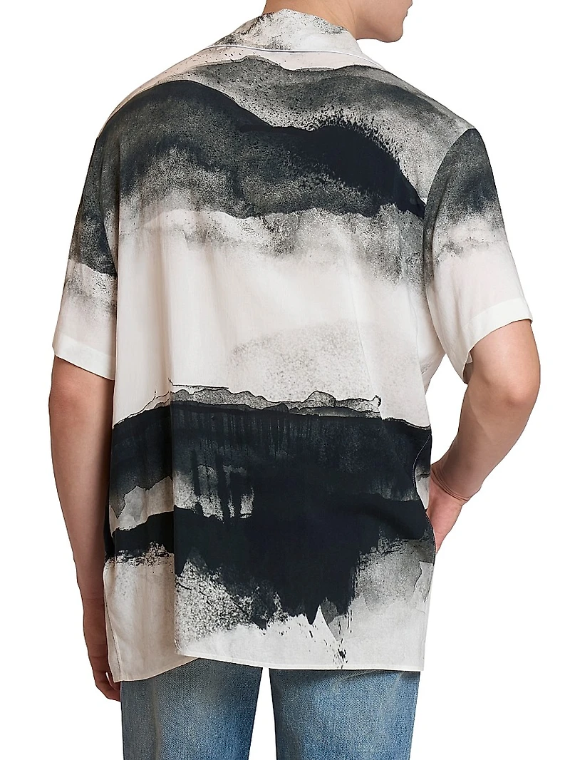 Moon Print Camp Shirt