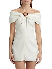 Sawyer Linen-Blend Minidress