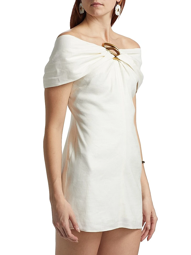 Sawyer Linen-Blend Minidress