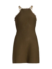 Prati Chain-Link Knit Minidress