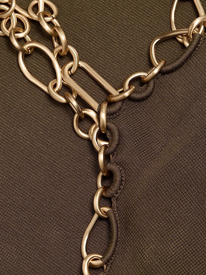 Prati Chain-Link Knit Minidress