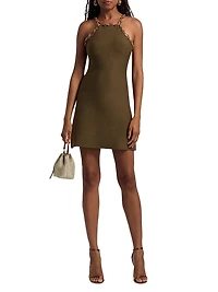 Prati Chain-Link Knit Minidress
