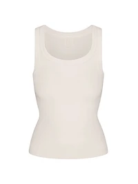 Cotton Rib Scoop Neck Tank