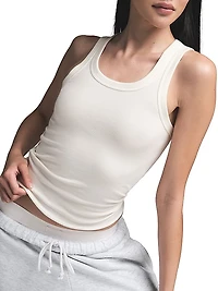 Cotton Rib Scoop Neck Tank