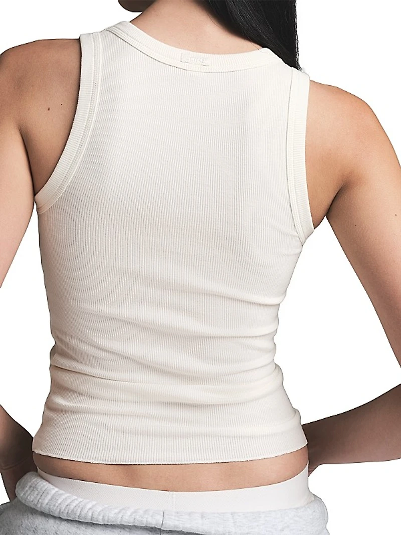 Cotton Rib Scoop Neck Tank