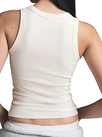 Cotton Rib Scoop Neck Tank