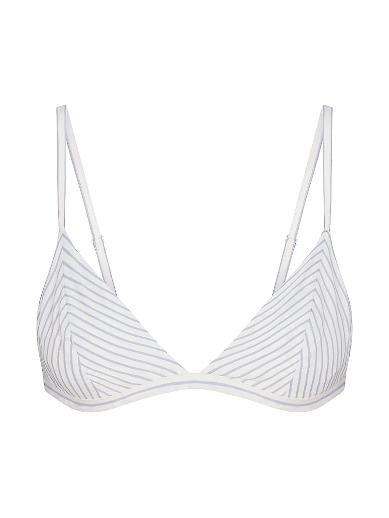 Cotton Poplin Triangle Bralette