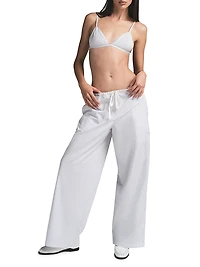 Cotton Poplin Triangle Bralette