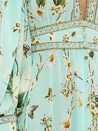 Floral Freefall Printed Silk Maxi Dress