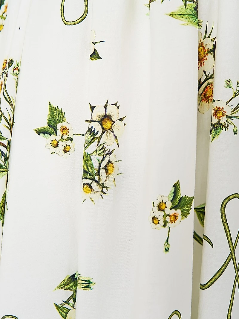 Floral Tiered Long Shirtdress