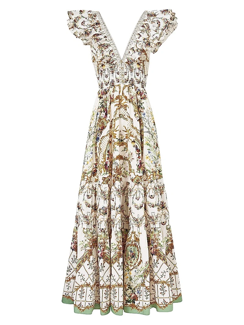 Floral Ruffle Maxi Dress