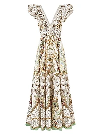 Floral Ruffle Maxi Dress