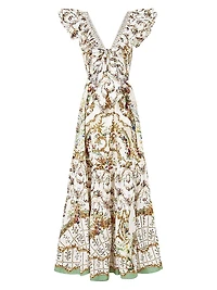 Floral Ruffle Maxi Dress