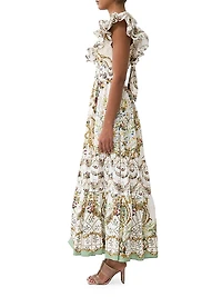 Floral Ruffle Maxi Dress