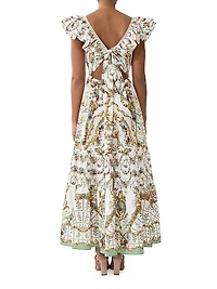 Floral Ruffle Maxi Dress