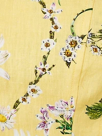 Daisy Chains Corset Linen Crop Top
