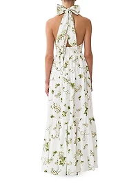 Botanical Utopia Printed Cotton Maxi Dress
