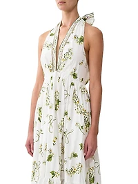Botanical Utopia Printed Cotton Maxi Dress