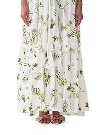 Botanical Utopia Printed Cotton Maxi Dress