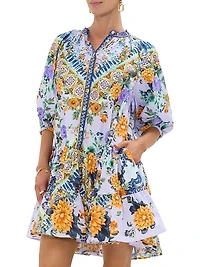 Luscious Lisbon Floral Cotton Minidress