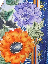 Luscious Lisbon Linen-Silk Floral Maxi Dress