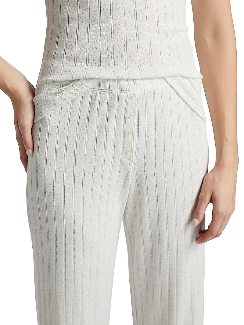 Pointelle Knit Boxer Pants