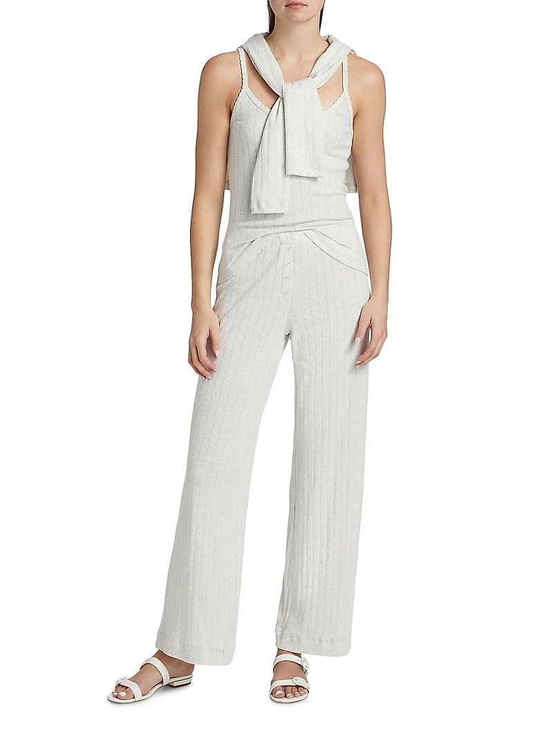 Pointelle Knit Boxer Pants