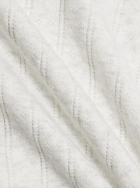 Pointelle Slim-Fit Long-Sleeve T-Shirt