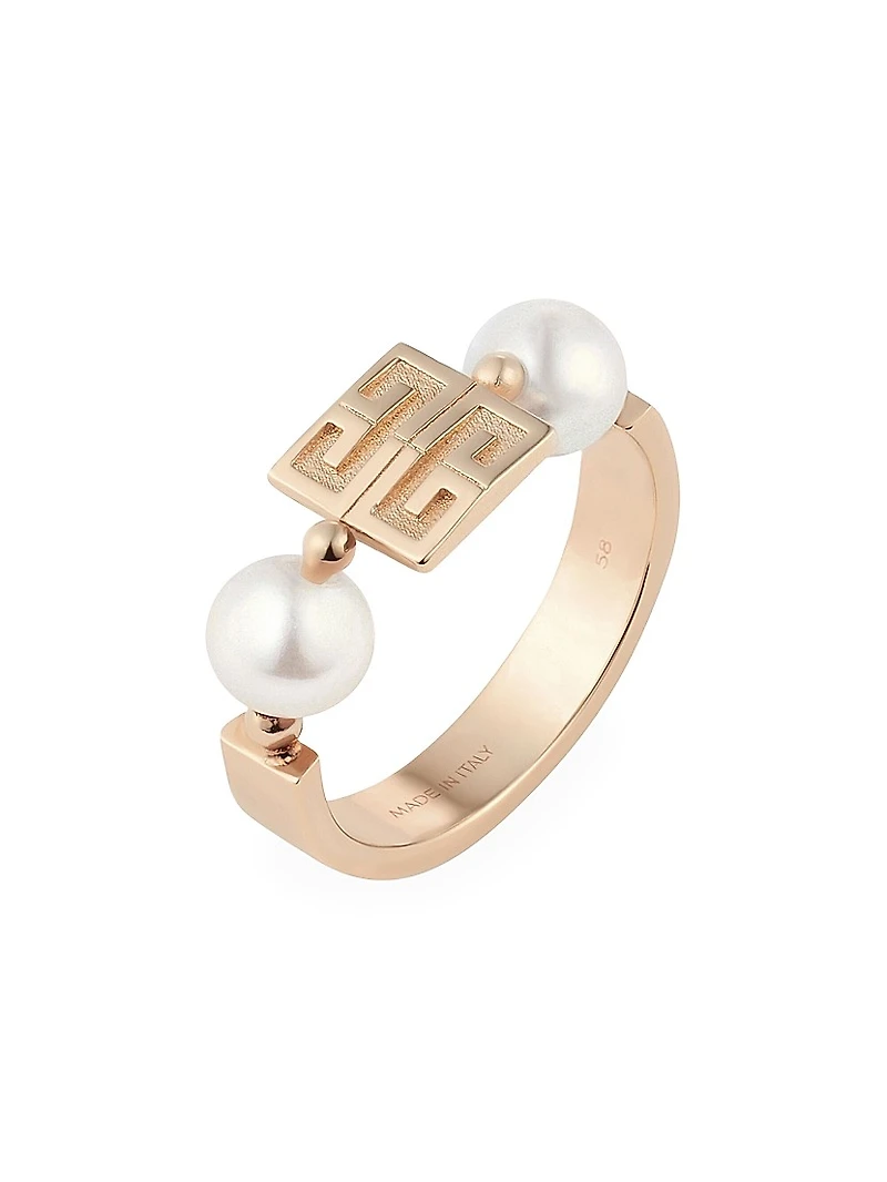 4G Ring Metal with Pearls