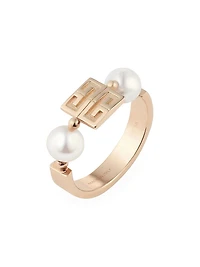 4G Ring Metal with Pearls