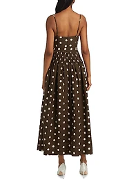 Mireille Polka Dot Fit & Flare Cocktail Dress