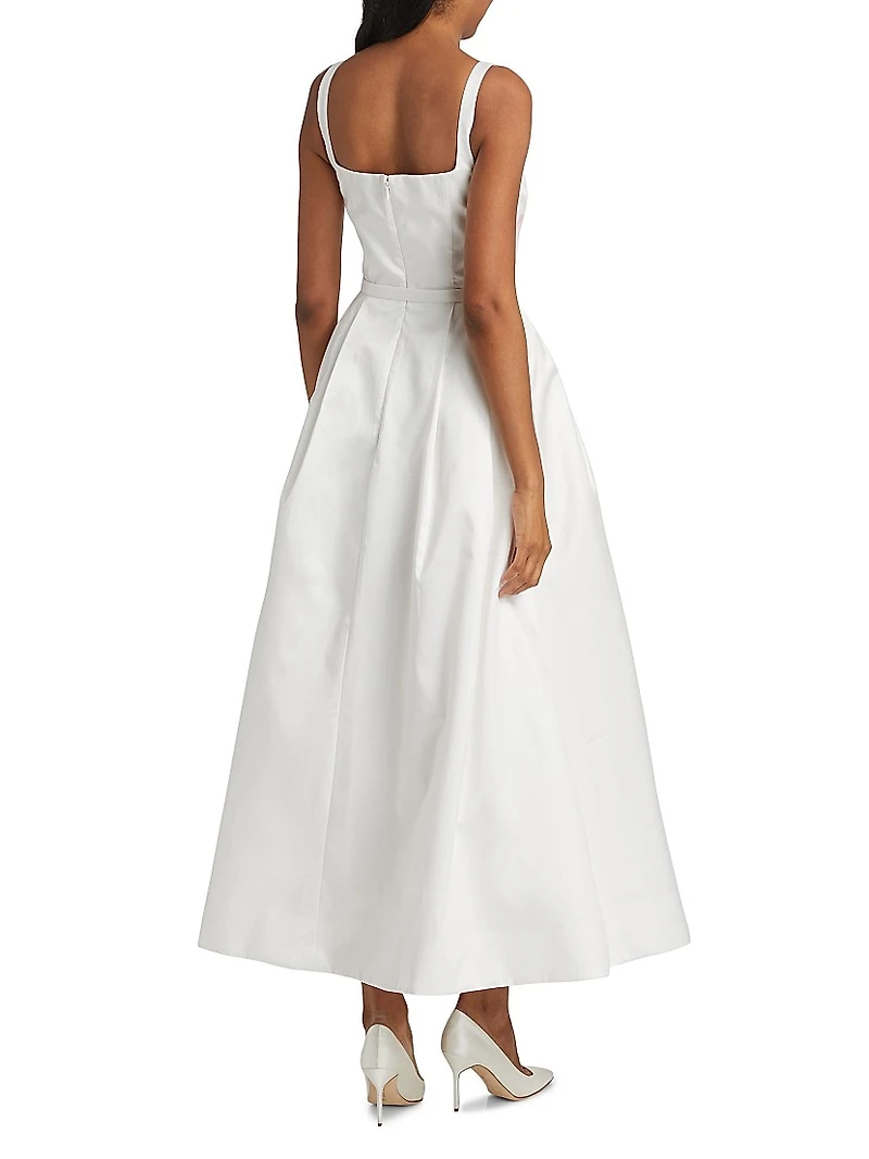 Sorelle Floral Belted Cocktail Dress