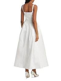 Sorelle Floral Belted Cocktail Dress