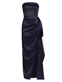 Erelyn Satin Strapless Gown