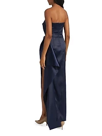 Erelyn Satin Strapless Gown