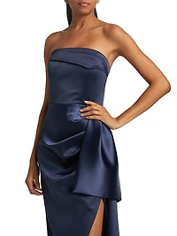Erelyn Satin Strapless Gown