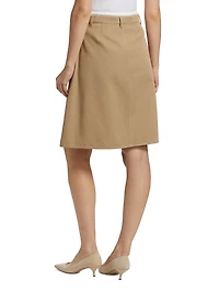 Mid-Rise Double Waistband Skirt