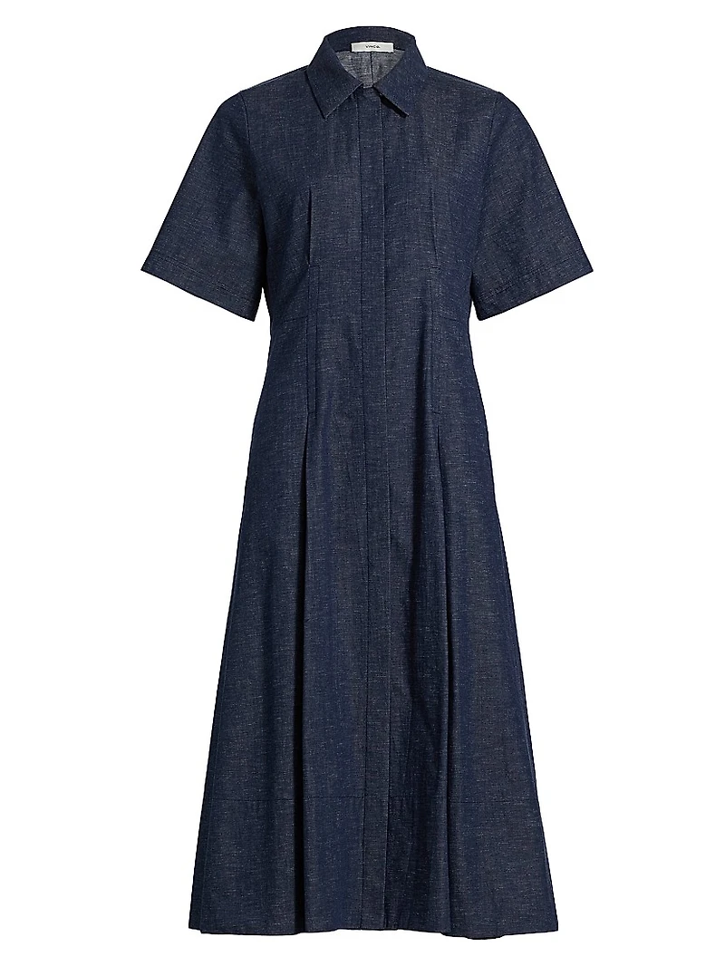 Denim Midi-Shirtdress
