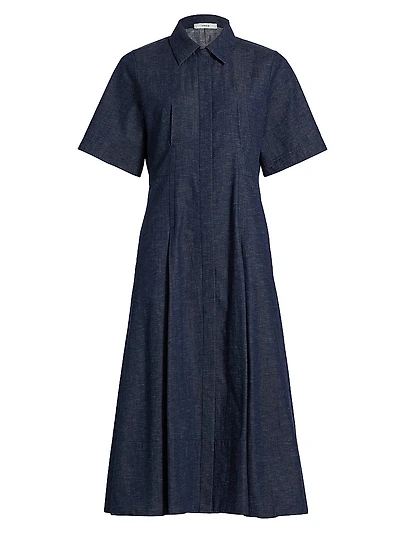 Denim Midi-Shirtdress