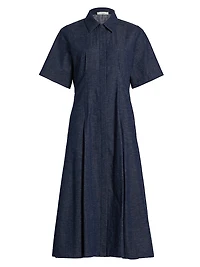 Denim Midi-Shirtdress